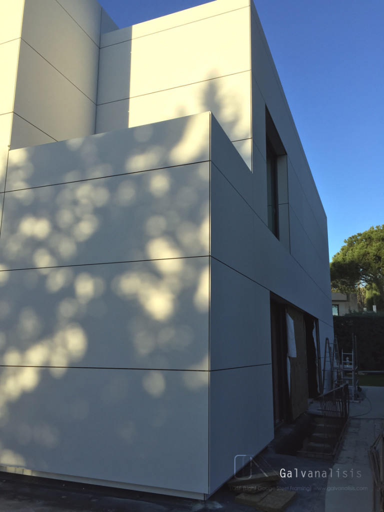 fachada ventilada steel frame