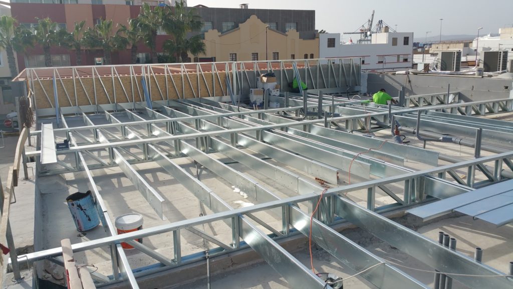 Forjado steel framing sobre la cubierta